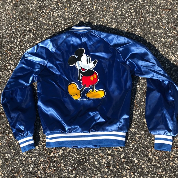 Disney Other - VTG Disney Mickey Mouse Satin Starter Jacket Coat
